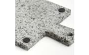 Servierplatte Granit, anthrazit, 30 x 18 cm