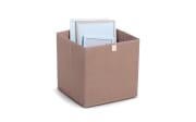 Aufbewahrungsbox Vlies, mocca, 32 x 32 cm