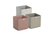 Aufbewahrungsbox Vlies, mocca, 32 x 32 cm