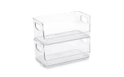 Aufbewahrungsboxen-Set, transparent, 2-teilig