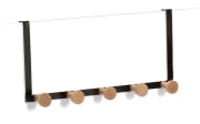 Türhänger, Holz/schwarz, 37,5 x 8 cm