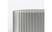 Glasvase/Windlicht, grau/braun, 12 x 31 cm