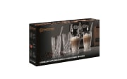 Latte Macchiato Gläser und Glastrinkhalme, 4er-Set