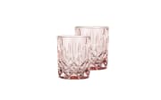 Whiskybecher Noblesse farbig in rose, 2-teilig