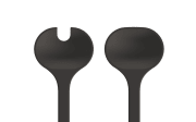 Salatbesteck Silueta, black, 2-teilig