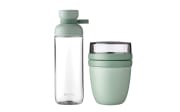Lunchpot Ellipse/Trinkflasche Vita, Nordic sage, 2-teilig