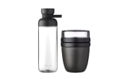 Lunchpot Ellipse/Trinkflasche Vita, Nordic black, 2-teilig