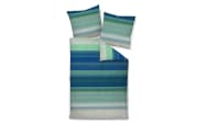 Mako-Satin Bettwäsche moments, blau/türkis, 135 x 200 cm