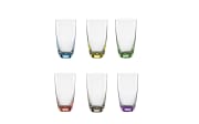 Becher Viva Colori aus Glas im 6er-Set aus Glas in bunt, 350 ml