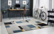 Teppich Ballance Allure, grau/blau, 200 x 290 cm