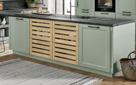 Einbauküche Camo, schilf farbend, inkl. Siemens Elektrogeräte