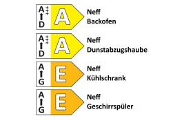 Einbauküche Cascada, schilf, inkl. Neff Elektrogeräte