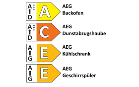 Einbauküche Perfect Soft/Merkur, perlgrau, inkl. AEG Elektrogeräte