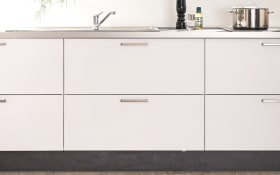 Einbauküche Uno/Comet, polarweiß, inkl. Siemens Elektrogeräte