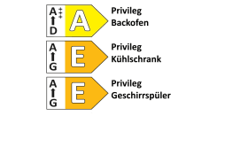 Einbauküche Comet, opalgrau, inkl. Privileg Elektrogeräte