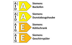 Einbauküche Roma, graphit matt, inkl. Siemens Elektrogeräte