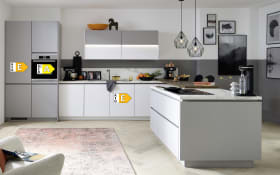 Einbauküche Ferna, alpinweiß, inkl. Neff Elektrogeräte