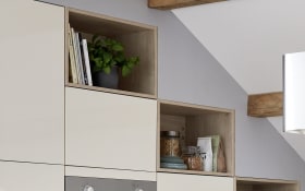 Einbauküche Felde/Navera, magnolia, inkl. Privileg Elektrogeräte