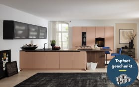 Einbauküche Sunta, koralle, inkl. Neff Elektrogeräte