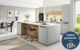 Einbauküche Sunta, jade, inkl. Siemens Elektrogeräte