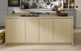 Einbauküche Sunta/Stadum, Eiche Como Nachbildung/sky, inkl. Siemens Elektrogeräte