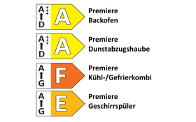 Einbauküche Star 236, beton natur Nachbildung, inkl. Elektrogeräte