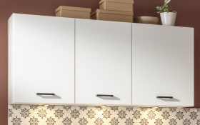 Einbauküche IP 1200, weiß/Eiche hell Nachbildung, inkl. Elektrogeräte