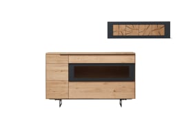 Sideboard WM 1910, Wildeiche massiv soft gebürstet 
