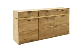 Sideboard Como in Wildeiche massiv geölt, inkl. LED-Beleuchtung