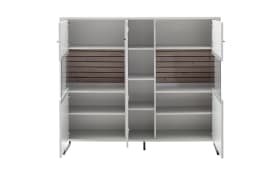 Highboard Louisiana, Modern weiß