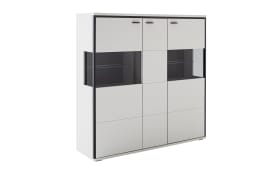 Highboard Mori, Modern weiß Nachbildung