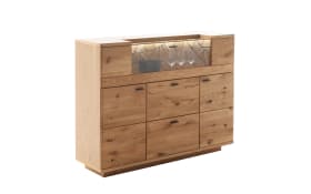 Highboard Venedig, Wildeiche massiv