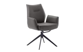 Stuhl Assento, Leder/anthrazit