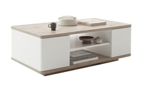 Couchtisch Palermo, weiß/Viking Oak Nachbildung