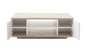 Couchtisch Palermo, weiß/Viking Oak Nachbildung