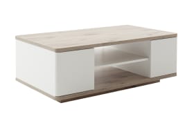 Couchtisch Palermo, weiß/Viking Oak Nachbildung