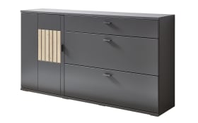 Sideboard Mariara, grau, Eiche Artisan Nachbildung