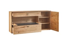Sideboard Olvera, teilmassive Asteiche