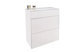 Garderobe Velko, Kerneiche Umato/weiß