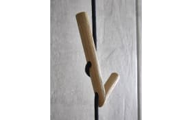 Wandgarderobe Velko, Kerneiche Umato/schwarz