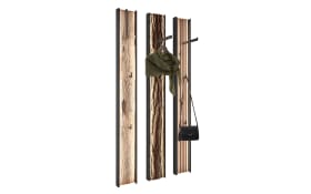 Wandgarderobe Salvo, Kerneiche/anthrazit, inkl. Beleuchtung