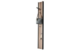 Wandgarderobe Salvo, Kerneiche/anthrazit, 190 cm, inkl. Beleuchtung