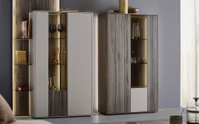 Highboard Audra, Altholzbuche/sand, links