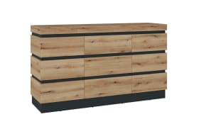 Kommode Corte, Corte, Eiche-Nachbildung/grau, inkl. Softclose Funktion