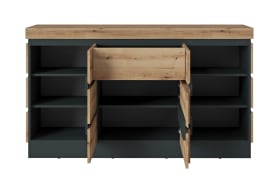 Kommode Corte, Corte, Eiche-Nachbildung/grau, inkl. Softclose Funktion