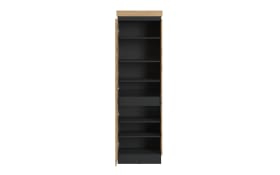 Garderobenschrank Corte, Eiche-Nachbildung/grau, inkl. Push-to-Open Funktion