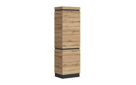 Garderobenschrank Corte, Eiche-Nachbildung/grau, inkl. Push-to-Open Funktion