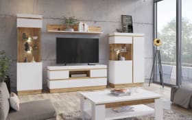 Wandboard Calabria, weiß/Eiche Nachbildung