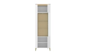 Vitrine Lazio, weiß/gold, 65 cm 