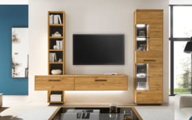 Wohnwand Venta Plus, Eiche natur massiv